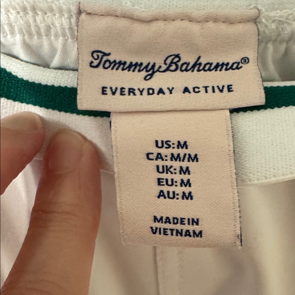Tommy Bahama White Tennis Skirt with Green Stripe - Picture 5 of 6